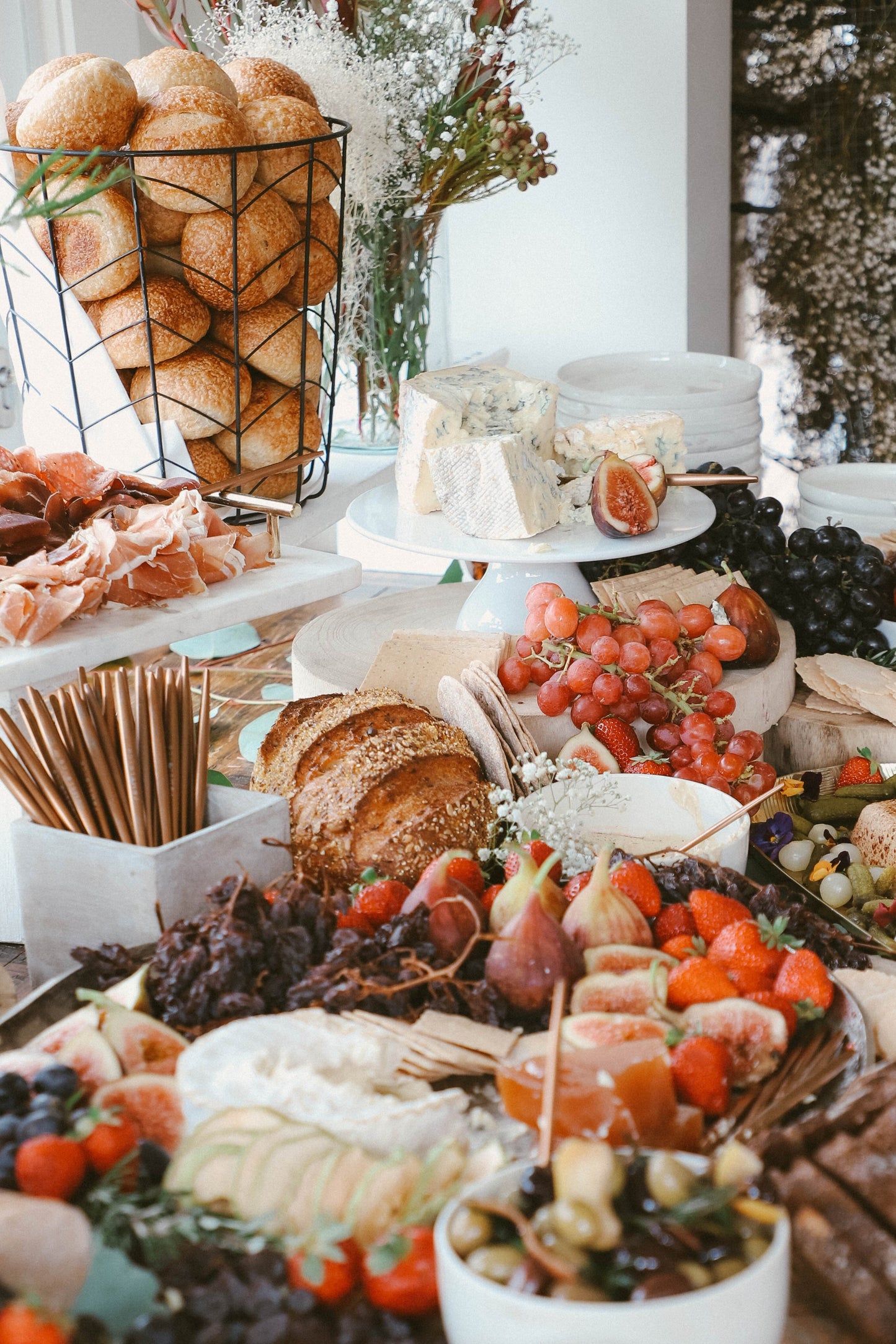 Cheese & Charcuterie Grazing Table